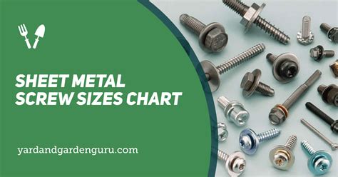 11 green sheet metal screws|sheet metal screw sizes.